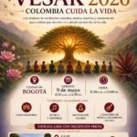 Cartel de Vesak 2026 – Colombia Cuida la Vida, celebración en la Biblioteca Pública Virgilio Barco de Bogotá